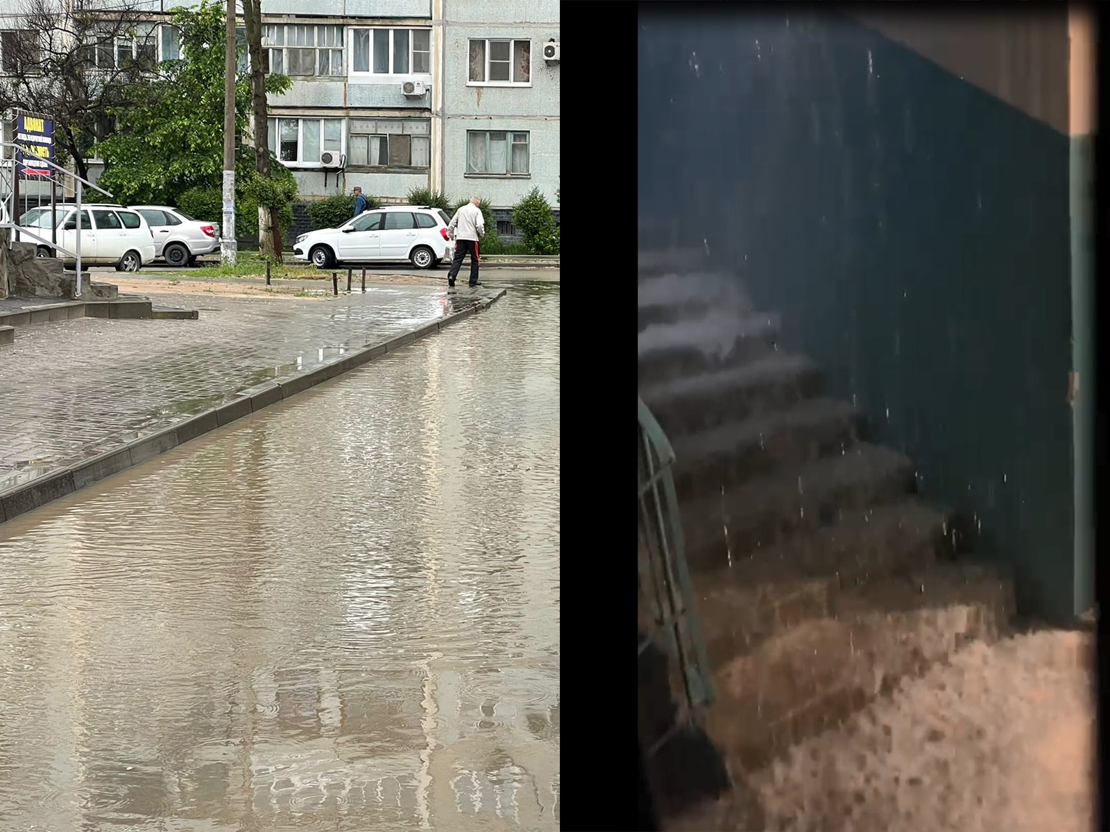 Пока все спали, из-за застрявшего в трубе стакана затопило подъезд и квартиры в Волжском: видео Пока все спали, из-за застрявшего в трубе стакана затопило подъезд и квартиры в Волжском: видео